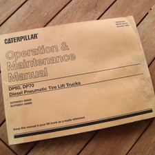 Empilhadeira a diesel Caterpillar DP60 DP70 operação proprietário operador empilhadeira manual, usado comprar usado  Enviando para Brazil