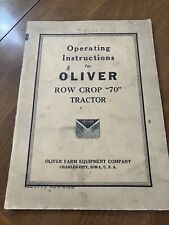 Operating instructions oliver for sale  North Fort Myers