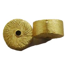 12 Piezas 10X4MM Cilindro Cepillado Cuenta 18K Oro Chapado Fabricación Joyería comprar usado  Enviando para Brazil