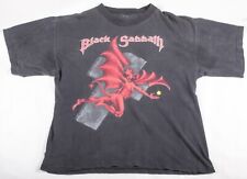 Camiseta Preta Desbotada Vintage 1992 Black Sabbath Dehumanizer Europe Tour Tamanho G/XL, usado comprar usado  Enviando para Brazil