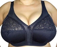 Entlastungs-BH ohne Bügel 80-120 B,C,D,E,F,G,H,I,J,K,L,M Schwarz,Weiß LAVRIEL comprar usado  Enviando para Brazil