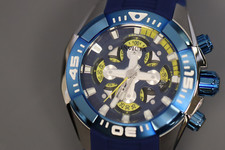 INVICTA S1 Rally Masculino 48mm Aço Inoxidável Azul + Aço Azul + Mostrador Prata VD56 comprar usado  Enviando para Brazil
