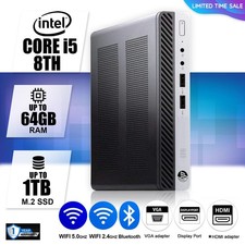 HP Mini Desktop PC Computer i7, Até 32GB de RAM, 1TB M.2 SSD, Windows 10/11, WiFi comprar usado  Enviando para Brazil