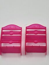 2 piezas Mini ZAPATERO Estante Mattel Barbie Muñeca Diorama Casa de Muñecas Muebles Rosa segunda mano  Embacar hacia Argentina