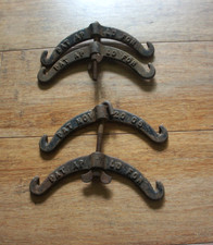 2 Conjuntos Exclusivos Cabide de Ferro Fundido Maca Fazenda Industrial 1906 Pat Aplicado Para comprar usado  Enviando para Brazil