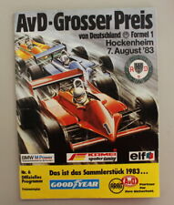 Programmheft hockenheim 1983 gebraucht kaufen  Schmalkalden