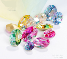 K9 Material de Alta Grau Laser Cristal Strass Oval Strass Joias Pedras comprar usado  Enviando para Brazil