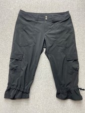 Calça cargo Athleta feminina preta capri tamanho 8 viagem ao ar livre cordão elástico comprar usado  Enviando para Brazil