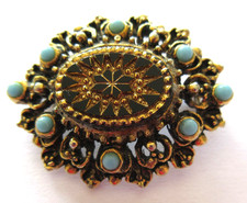 Vintage goldtone black for sale  CROMER