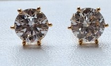 Boucles oreilles solitaire18 d'occasion  Le Mans