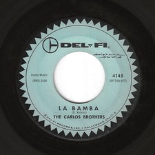 THE CARLOS BROTHERS 45RPM '61 DEL-FI LA BAMBA KILLER VERSION VG++ VINYL comprar usado  Enviando para Brazil