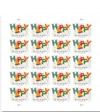 Nova Folha de 20 Selos Eternos Série "FELIZ ANIVERSÁRIO ” 2021 - ESTADO PERFEITO FV $14.60 comprar usado  Enviando para Brazil