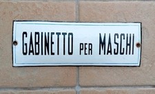 Insegna targa smaltata usato  Roma