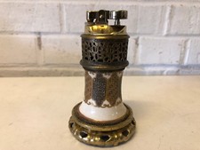 Isqueiro japonês antigo vintage de porcelana e latão Satsuma com base anexável comprar usado  Enviando para Brazil