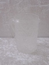 U598UR - Jarro de suco design de vidro de gelo - Vintage por volta de 1970 - Feito à mão - 19 cm comprar usado  Enviando para Brazil