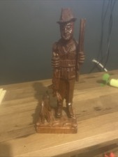 Wooden hand carved for sale  BRIDGEND