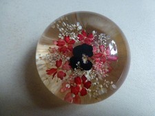 Acrylic paperweight viola for sale  TONBRIDGE