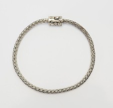 Pulseira Bali vintage de prata esterlina tecida 8,25 polegadas de corrente longa comprar usado  Enviando para Brazil
