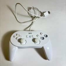 Controle oficial Nintendo Wii Pro clássico branco RVL-005 FABRICANTE DE EQUIPAMENTO ORIGINAL testado/funcionando, usado comprar usado  Enviando para Brazil