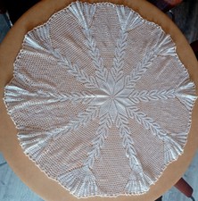 Nappe vintage blanche d'occasion  Beaumont-de-Lomagne