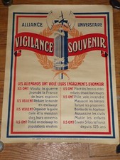 Affiche propagande vigilance d'occasion  Ciry-le-Noble