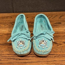 Minnetonka blue leather for sale  Stout