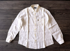 CAMISA ARMANI JEANS 100% LINHO BRANCA MASCULINA TAMANHO GRANDE MANGA COMPRIDA COR BRANCA EM PERFEITO ESTADO!, usado comprar usado  Enviando para Brazil