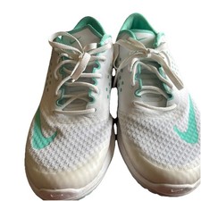 Tênis de corrida Nike Fitsole feminino tamanho 9 cores branco/verde***1 arranhão, veja fotos, usado comprar usado  Enviando para Brazil