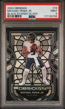Vitral preto 2024 Obsidian Michael Penix Jr #13 Case Hit SSP Falcons comprar usado  Enviando para Brazil