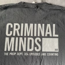 Camisa Criminal Minds masculina XL cartão de título preta temporada 16 adereço equipe de departamento comprar usado Camisa Criminal Minds masculina XL cartão de título preta temporada 16 adereço equipe de departamento comprar usado  Enviando para Brazil