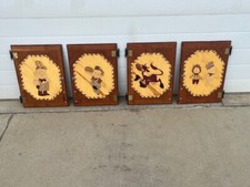 Usado, Portas de armário de madeira embutidas personalizadas feitas à mão personagens de desenhos animados diversão exclusiva! Cody WY comprar usado  Enviando para Brazil