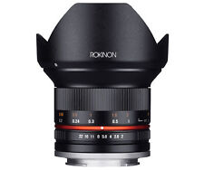 Lente grande angular Rokinon 12mm F2.0 alta velocidade (micro 4/3 preta) comprar usado  Enviando para Brazil