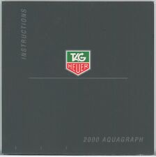Tag Heuer 2000 Aquagraph relógio cronógrafo manual de instruções comprar usado  Enviando para Brazil