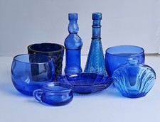 blue pieces glass cobalt for sale  Marshalltown