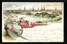 Lithographie hamburg alster gebraucht kaufen  Berlin
