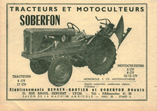 Publicité ancienne tracteurs d'occasion  France