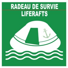 Radeau survie sticker d'occasion  Vertou