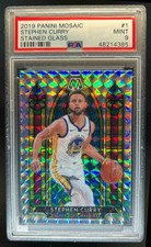 Vitral Panini Mosaico Stephen Curry #1 Warriors PSA 9 2019-20 comprar usado  Enviando para Brazil