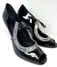 Bombas de salto agulha Studio TMLS preto patenteado strass caprichoso (8) comprar usado Bombas de salto agulha Studio TMLS preto patenteado strass caprichoso (8) comprar usado  Enviando para Brazil