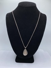 Colar de prata esterlina estilo Bali pingente de ouro corda torção 30" 13,3 g comprar usado  Enviando para Brazil