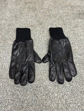 Black leather gloves for sale  GRANTHAM