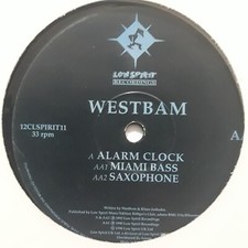 Westbam 12" Vinyl Alarm Clock Miami Bass Saxophone LOW SPIRIT 1998 UK Import, usado comprar usado  Enviando para Brazil
