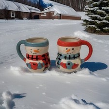 Snowman mugs winter for sale  Catasauqua