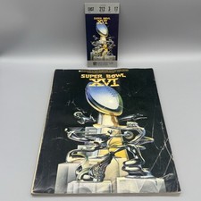 JAN 24, 1982 SUPER BOWL XVI JOE MONTANA MVP BILHETE ESBOÇO E PROGRAMA 49ERS BENGALS comprar usado  Enviando para Brazil