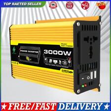 DC 12V To AC 110/220V Intelligent Power Inverter 3000W Car Voltage Transformer comprar usado  Enviando para Brazil