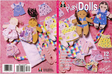Play Dolls Quiet 12 Fun Cloth Dolls Padrão Projetos Design Originals 1997 VTG, usado comprar usado  Enviando para Brazil