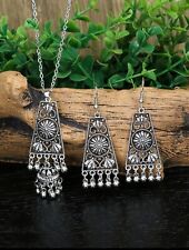 Silver jhumka tassel for sale  COVENTRY