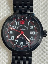 ZENO WATCH BASEL B554Q quartzo aço inoxidável mostrador preto, usado comprar usado  Enviando para Brazil