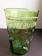 Ancien verre émaillé d'occasion Ancien verre émaillé d'occasion  Ussac