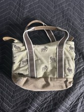 L.L. Mini bolsa tote Bean barco pequena lona com zíper padrão alce comprar usado  Enviando para Brazil